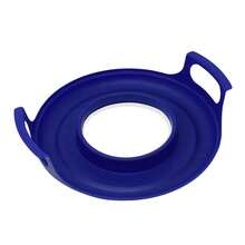 Bandeja para platos de microondas, soporte duradero antideformado para platos de microondas, suministros de cocina para el hogar, soporte para fresco para microondas NNCY - Rojo - Ver 4