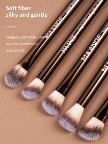 MAANGE 23pcs Makeup Brushes Set With Zipper Velvet Bag Makeup Tool Kit Flat And Angled Top Foundation Brushes Double-End Powder Blush Contour Make Up Brushes 13pcs Eyeshadow Brushes For Concealer Highlighter, Suitable For Travel - 23pcs makeup brushes with velvet bag - 查看 5