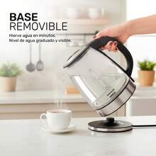 Hervidor LED de Vidrio Borosilicato 1.8L