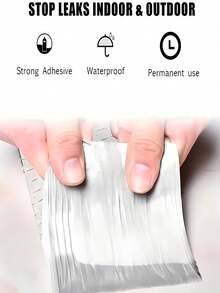 Băng keo chống thấm, băng keo cao su butyl nhôm chịu nhiệt tự dính, băng keo chống rò rỉ ống nước, băng keo sửa chữa mái nhà, băng keo nhôm butyl dày chịu nhiệt, băng keo tự dính sửa chữa tường, hồ bơi, vết nứt mái nhà, ống nước, băng keo chống rò rỉ nhà kính. - bạc - Xem 4