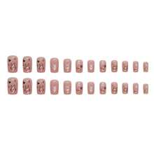 4 Boxes 96Pcs Short Squoval Press On Nails 24PCS Medium Long Hearts, Stars & Bunny Press On Nails, Cute Oval False Nails For Girls, Teens & Young Women, Playful & Sweet Removable Nail Stickers For Daily, Party, School, Birthday Gifts.Fake Nail,Kit De Uñas,Kit De Uñas,Winter Nails,Nail Charm,Gel X Nails,Gifts For Women. - Hồng 352 - Xem 5