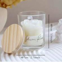 1 Nến hình hoa hồng - Nến thơm hình hoa hồng thẳng kèm giá đỡ, Nến thơm dùng để trang trí nhà cửa/phòng ngủ, Quà tặng ngày lễ, Quà lưu niệm, Quà tặng cho bạn bè nữ, người yêu, Sinh nhật, Ngày Valentine, Trang trí và quà cưới, Quà tặng Ngày của Mẹ, Mang đến không gian thơm mát cho cuộc sống (Đỏ, Trắng, Hồng) - Nhiều màu - Xem 12