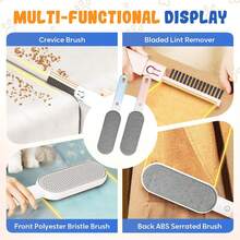 四合一除毛刷，可作床毛刷、衣物除毛刷、防静电刷、家用外套除毛刷 - 彩色 - 查看 4