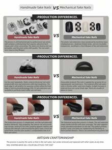 纯手工制作方形美甲贴片，手绘猫眼美甲，高品质简约设计美甲，秋冬美甲，覆盖式假指甲，Y2K美甲，独特小众创意假指甲，日常美甲，可爱现代风格美甲，日常佩戴，可拆卸可重复使用美甲用品，手工按压式美甲贴片 - 彩色 - 查看 9