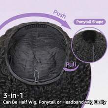 OQ Hair Balayage Highlight Brown Kinky Curly Half Wig Draw-Strings Flip Over Wig 180% Density 16-28 Inch Wear Go Half Wig 100% Virgin Human Hair Wigs 100 Natural Human Hair Wigs Glueless Glueless Sans Colle Bling Hair Human Hair Christmas Wigs Y2k Human Hair Wig Christmas Gifts Hair Accessories 100 Human Hair Wigs Real Human Hair Lace Wig Daily Use Quick Ship Women Fast Shipping Vacation Travel For Women