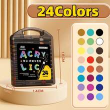 80pcs Black Acrylic Marker Pen Set, No Need To Soak Paper For Painting, Art Collection, DIY Graffiti Pen, Colorful Watercolor Marker Pen Set, Waterproof Large Capacity Colored Pens, Elegant Gift For Students, Back To School Supplies - Multicolor - View 8