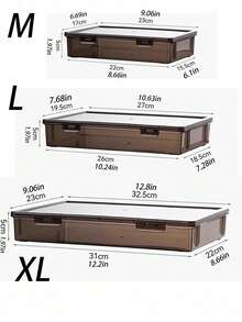 1pc/A4 Document Organizer Box, Office & Home Certificate, Important Document, Stationery, Card, File Storage Box, Pencil Case, School Supplies - Transparent Black - View 10