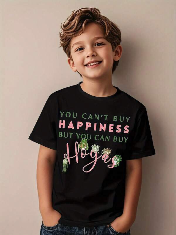 Camiseta de algodón gráfica elegante para niños y niñas - Camiseta de cuello redondo 100% algodón, ropa de niños de 12 a 14 años, blusas, tenis guerreras k-pop, camiseta de música pop coreana con logo y eslogan inspirados, texto coreano lindo y estampado de flores - Camiseta casual de manga corta con cuello redondo para, atuendo de fan de K-Drama, camiseta de Navidad, Halloween, camiseta de Navidad, camiseta de Halloween, camiseta de Navidad, ropa de diseño juguetón de 3-13 años, ligera elasticidad, tela duradera, uso diario para jugar al aire libre, atuendo casual para regalo de Navidad, regalos para niños, regalos para niños y niñas