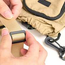 TYESO Crossbody Water Bottle Bag In Three Sizes With Cell Phone And Key Pocket, Adjustable Strap, 1 Piece Portable Water Bottle Holder For Casual Outdoor Use With Shoulder Strap, Accommodates 32oz Bottles, Water Bottle Holder Bag With Phone Pocket, Water Bottle Pouch With Crossbody Strap For Hiking, Trail, Travel, Camping (Water Bottle Not Included, Random Letter On Bag Surface), Back To School Supplies - 灰色的 - 查看 9