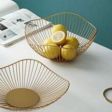 铁艺水果篮，防锈透气零食碗 - 厨房收纳整理架，可放置水果和包装零食，也适用于客厅或厨房 - 彩色 - 查看 11