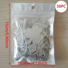 10pcs/20pcs Random Metal Cutting Dies, Small Size DIY Paper Card Craft Cutting Mold, Carbon Steel Mold For Scrapbooking, Greeting Cards, Embossing, Home Decor Projects