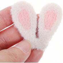 FONDOTIN 20 Unidades Orejitas Conejo para Cabello Accesorios para Mujeres y Nias Clips Decorativos de Pelo con Forma de Oreja de Conejo Material Manualidades Blanco para Proyectos - inicial - Ver 2