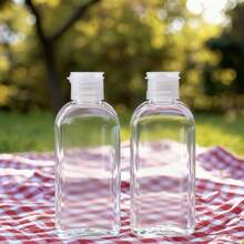 Travel Shampoo Bottles 6pcs 3.4oz Travel Bottles For Toiletries Leak Proof Refillable Lotion Containers With Flip Cap Small Plastic Squeeze Bottle(Clear) - Clear - View 4