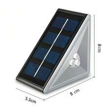 RTONTR 1pc LED Solar Stair Light, Warm White Triangle, IP67 Waterproof, Outdoor Decorative Lamp, Suitable For Daily Use, Party, Yard, Driveway, Porch, Street, Holiday, Valentine's Day, Ramadan And More