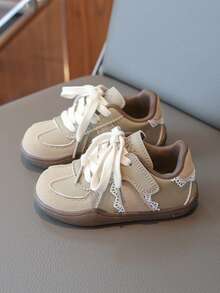 Girls' Casual Sneakers, Spring/Autumn 2025 New Kids Shoes, Toddler Soft Bottom Sports Shoes, Autumn - Green - View 4