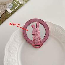 闪亮亮片指环支架，带镜子，适用于所有智能手机 - 闪亮手机握把和支架，时尚闪亮指环支架，通用手机配件 - 彩色 - 查看 37