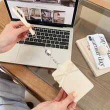 蝴蝶结可伸缩卡包 - 金属伸缩挂绳可伸缩身份证卡包 现货日式风格 女士迷你钱包 小钱包 卡包 照片卡包 钱包 钥匙扣 手腕包 旅行必备证件卡包 - 彩色 - 查看 2