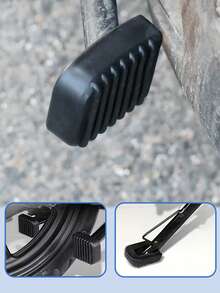 Universelle Motorrad Seitenständer Platte - Gummi rutschfeste Fußrast Verlängerung, breitere Basis für bessere Stabilität, schützt den Boden vor Kratzer, langanhaltend Upgrade-Zubehör für alle Motorräder und Elektrofahrräder, Gummi Seitenständer Stützplatte - Einheitsgröße - Übersicht 8