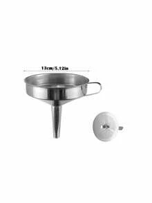 1 pieza/2 piezas Embudo de silicona, Embudo de acero inoxidable con filtro, Embudo de cocina plegable, Herramienta de cocina, Embudo para envasar aceite de oliva, Embudo filtro de residuos de aceite, Embudo de varios tamaños, Embudo de filtrado de bebidas, Adecuado para cocina, restaurante, bodega, repostería - Multicolor - Ver 13