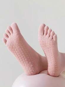 1 Pair Women Cute Icon Cartoon Mid-Calf Cotton Socks, Couple Gift, Home Wear - Multicolor - View 3