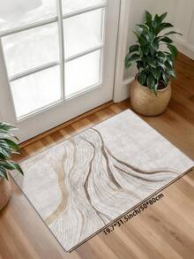 Thảm trải sàn màu trắng và xám với họa tiết đường kẻ trừu tượng và sóng tối giản hiện đại, chất liệu nhung mềm mại, thoải mái, mặt sau chống trơn trượt, thích hợp cho phòng khách, phòng ngủ, phòng tắm, nhà bếp, phòng ăn, văn phòng, lối vào, các dịp lễ hội. - xám trắng - Xem 13