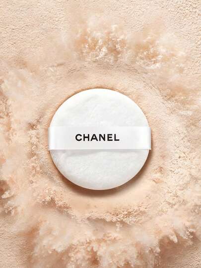 CHANEL White Original Loose Powder Puff. Powder Puff. Makeup Tools. Refill Pack.