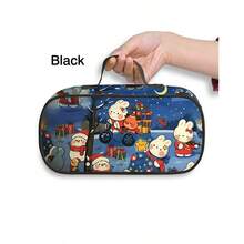 This Adorable Cartoon-Themed Student Pencil Case Features A Convenient Carrying Handle And A Large Capacity Design, Easily Holding Pencils, Erasers, Rulers, And Other Stationery Items. It's A Great Organizer For Your Desk And A Practical Must-Have For Students Starting The New School Year.,Bag - Multicolor - View 10