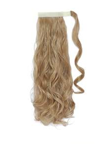 马尾假发片，卷曲波浪造型，夹式假发，环绕式长马尾假发片，合成纤维接发，女士适用，18英寸/24英寸 - 彩色 - 查看 33