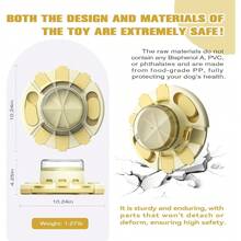 Level 2 In 1 Dog Puzzle Toy For Small/Medium/Large Dogs Treat Puzzles Slow Feeder Enrichment Food Feeding Dispenser Puppy Mental Stimulation Brain Stimulating Mind Toys Christmas New Year Gift - 柔和的黃色 - 查看 3