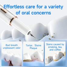 Ultrasonic Dental Cleaners For Removing Tartar And Plaque, Electric Water Flossers, Crescent-Shaped Ultrasonic Dental Cleaners - 白色 - 查看 7