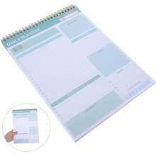 SOLUSTRE Planificador Diario Espiral Sin Fecha Cuaderno de Tareas y Notas con Cubierta PVC Resistente para Oficina y Casa - 1 - Ver 8