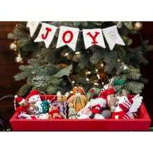 Boston International - Adorno para árbol de Navidad de Fieltro para día Festivo de Invierno, Adornos Colgantes para el hogar, 5.7 Pulgadas, Ciervo príncipe(5.7 cm Corona) - Multicolor - Ver 5