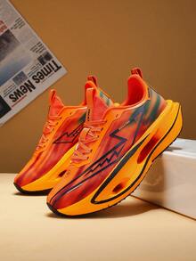 L.S.W.P 男女通用透气跑步鞋 - 低帮稳定设计，加厚防滑耐用EVA外底，舒适透气面料鞋面，适合公路、越野和健身训练 - 四季舒适，尺码齐全，中性风格，运动休闲鞋，时尚简约面料，男士交叉训练鞋，日常休闲运动鞋，跑步鞋。 - 桔色 - 查看 5