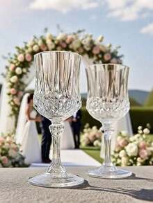 1/6/12pcs Reusable Retro Style Cocktail/Champagne Glasses, Suitable For Parties, Weddings, Holidays, New Year's Eve, All Saints' Day, Parties, Birthdays, Valentine's Day And Various Celebrations - Multicolor - View 3