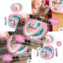 The First Years  - Juego de vajilla para niños pequeños incluye plato dividido y utensilios para niños pequeños apto para lavaplatos suministros de alimentacion para niños pequeñosConveniente y duradero, favorito para niños - Multicolor - Ver 1