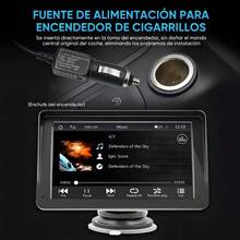 Estéreo CarPlay 5400 7'' HD Touch Bluetooth Apple Carplay Android Auto - Multicolor - Ver 5