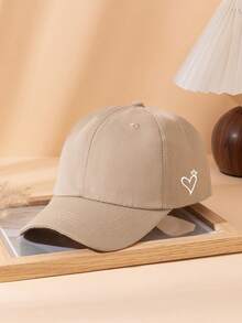 1pc Heart Crown Print Adjustable Women Baseball Cap, Suitable For Valentine's Day Theme, Daily Commute And Streetwear - Heart-shaped Baseball Cap - View 9