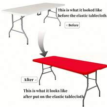 Mantel rectangular de ARSAGRISA de poliéster elástico, lavable y resistente a las arrugas para fiestas en el comedor y la cocina - Multicolor - Ver 3