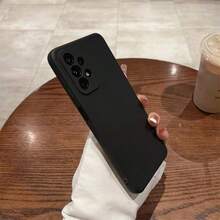 Ốp lưng điện thoại silicon màu kẹo tương thích với Samsung Galaxy A07, A17, A14, A24, A34, A54, A04, A05, A05S, A15, A25, A35, A55, A06, A16, A26, A36, A56, S25 FE, S24, S23, S22, S21, S20 Plus, S25, S23 Ultra - màu đen - Xem 5