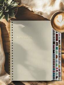 BUBU 1本2026年计划本，附赠贴纸，A5简约每日计划本，设计简洁，100页，经久耐用，适合个人使用、预算规划、返校用品、办公用品，是送给男士的完美礼物，也是圣诞袜填充物。 - 彩色 - 查看 1