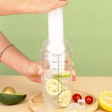 7Pcs/Set Drink Shop Special Tools, Including Hand Shaken Shaker Cups, Mash Juice Stick, Measuring Cups And Spoons, Ice Clips, Hand Beaten Lemon Tea, Mixer Set, Suitable For Home, Party, Restaurant Drink Mixing Tools Set Valentine's Day - Clear - View 2