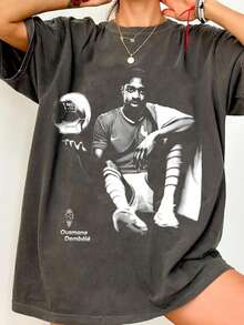 Ousmane Dembélé _ Soccer Fan Tee, Sports Merchandise - 黑色 - 查看 1