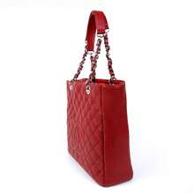 CHANEL Petite Shopping Tote Medium Red Grained Calfskin Shopping Tote Shoulder Bag CC29 17067056 XH - 明亮 - 查看 3