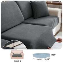 1pc Modern Minimalist Stretch Sofa Cover, Made Of Polyester Fiber, Machine Washable, Protects Sofa From Dust And Dirt, Suitable For All Seasons, Removable & Washable Slip-On Sofa Cushion Cover