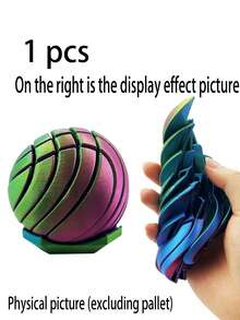 1 Pc 3D Printed Mucus Ball Stress-Relieving Toys, Daydreaming Toys, Round Deformable Balls, Used To Relieve Stress And Anxiety, Suitable As Sensory Stimulation Decorations For Offices, Leisure Items For Use In Offices And During Travels, And Also An Ideal Creative Gift - Multicolor - View 18