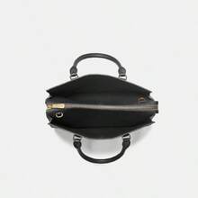 Michael Kors Sheila Medium Satchel, Tote Bag Shoulder Bags For Women,Bags For Women With Adjustable Leather Straps And Gold-Tone Hardware,Fashion Luxury Stylish Handbag Bag For Women,2026 Valentines Day Gift For Her,Shopping Travel School Office - 黑色2 - 查看 5