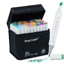 120/80/60 Colores Bolígrafos de Pintura Acrílica, Bolígrafos de Dibujo de Punta Doble Biselada y de Pincel, Bolígrafos de Colorear, Marcadores Acrílicos, Bolígrafos Lindos, Juego de Papelería, Suministros de Arte, Suministros de Pintura, Regalos Divertidos para Artistas Adultos, Regalos de Navidad para Estudiantes, Rellenos de Calcetines, Regreso a la Escuela - Blanco - Ver 7