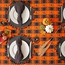 DII - Mantel para Halloween, , 14" x 72", 1(Halloween Woven 213.4 x 152.4 cm (Rectangular)) - Multicolor - Ver 3