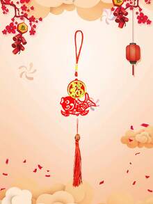 1Pc Chinese Knot Spring Festival Lantern Chinese Lucky Bag Pendants Chinese New Year Decorations For Home - Red - View 7
