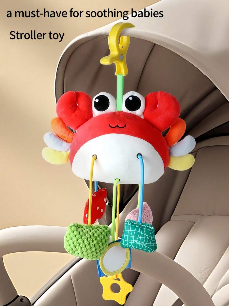 Multisensory Baby Activity Set - Pull Toy And Plush Pony Toys, Hand Strength Training Toys For Infants 0+ Months